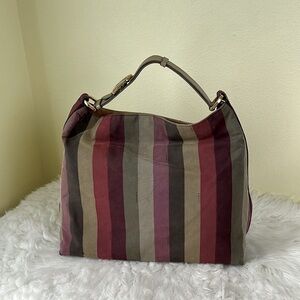 💯Authentic Fendi Striped Multicolor Hobo Bag🍀
